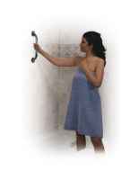 Chrome Knurled Grab Bar 2